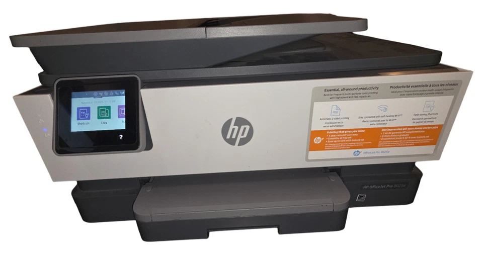 HP OfficeJet Pro 8025e All-in-One Printer – Tested – OEM Ink 50%+ –Clean - Image 2 of 4