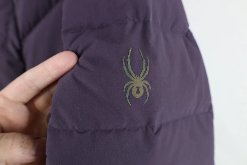 Chaqueta Parka Spyder Para Mujer L Pato Envejecido Abajo Sirround Larga Con Capucha Puffer Foto 4 de 4