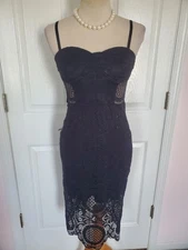 Beckett Boutique Women's Black Dress (Size S)