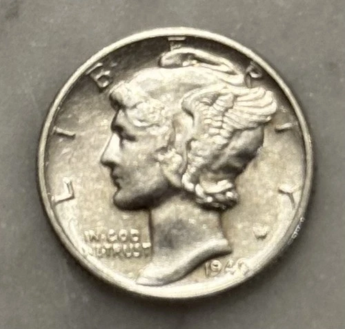 1940-D Mercury Dime - AU - About Uncirculated - 90% Silver