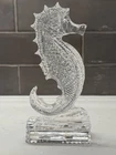 Vtg Waterford Crystal Seahorse Sculpture Figurine 7.25" Mint Orig. Sticker