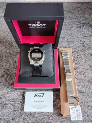 Tissot PRX Digital 40mm Silber/Schwarz Neu Unbenutzt Originalverpackung