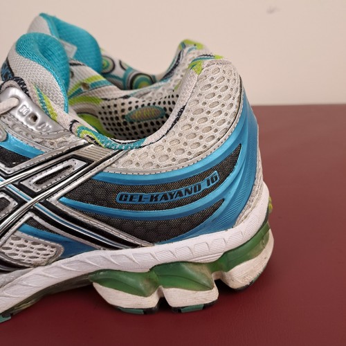 ASICS Gel-Kayano 16 Running Shoes Womens Size 9.5 Silver Blue Athletic Sneakers - Bild 3 von 16