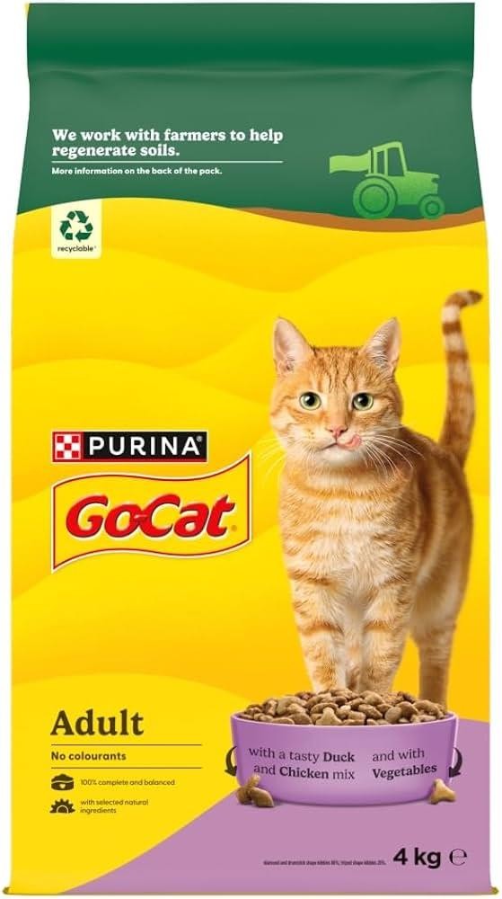 Nestle Purina Go Cat Complete Chicken And Duck Dry Cat Food 4Kg - 59441   - Image 2