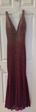 Johnathan Kayne Magenta Prom/Formal Gown with Rhinestone Embellishments-size 0