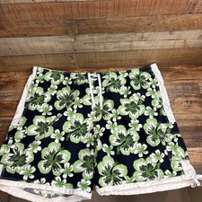 Roundtreee  Yorke Mens Swim Trunks Shorts Size 4x Mesh Lined Tropical Blue