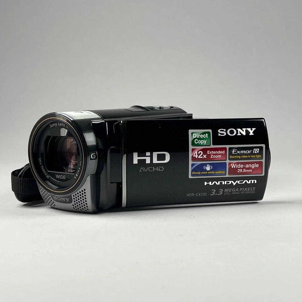 Sony HDR-CX130 Handycam Camcorder 30x Videorecorder Black - Tested & working - Bild 2 von 4