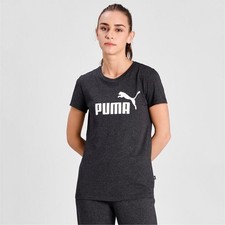 Puma ESS Logo Tee Damen Kurzarm Shirt Gr. M grau - Neu