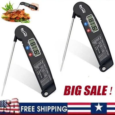 Instant Read Digital Meat Thermometer BBQ Grill Smoker For Kitchen Food Cooking - Image 1 of 4