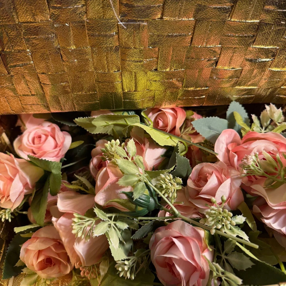 Flores Artificiales Borgoña, Blanco, Rosa. A granel para ramos de boda de novia hágalo usted mismo Foto 3 de 4