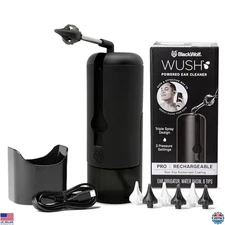 Wush Pro by Black Wolf - Water-Powered Ear Cleaner, Electric Triple Jet Stream