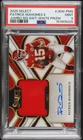 2025 PANINI SELECT JUMBO SIGNATURE SWATCHES PATRICK MAHOMES II 22/75 PSA 9