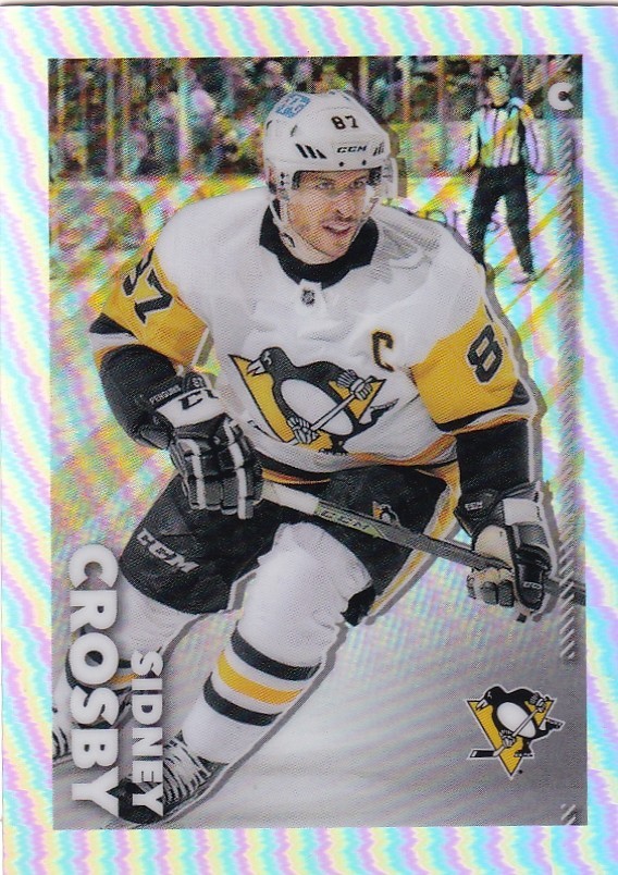 2022-23 Topps Chrome NHL Sticker Refractor #380 Sidney Crosby /99