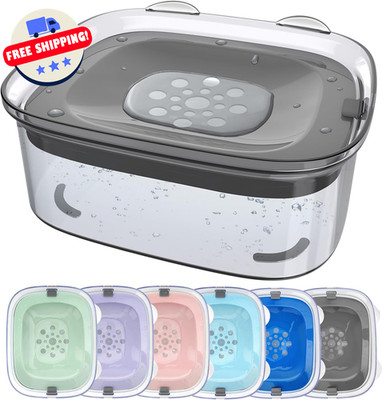 Large Dog Water Bowl No Spill 101 oz Spill Proof No Mess Dripless Slow Drinking 