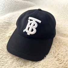 Burberry Baseball Cap Black M Women Hat Accessory Original Collection