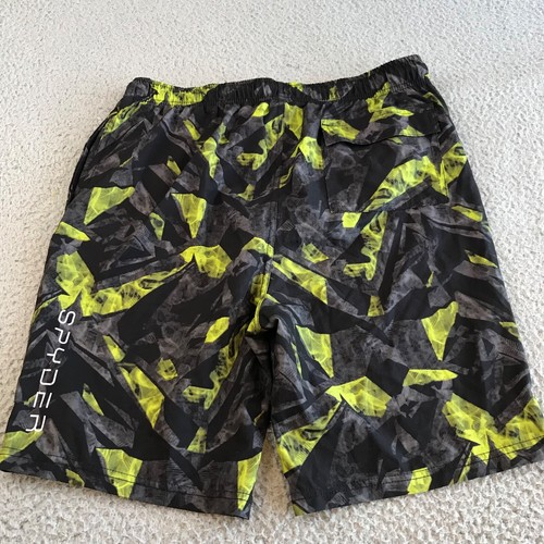 Spyder Swim Trunks Youth XL 18/20 Black Yellow Elastic Waist Pocket Stretch Logo - Picture 14 of 19