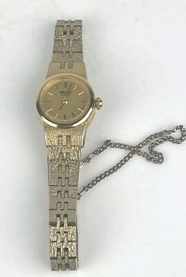 Seiko Women's Vintage Watch Gold Tone Safety Chain SPG 5420-0030