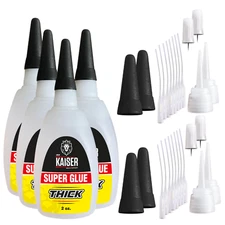 Der Kaiser Thick CA Super Glue – 4 Pack (8 oz) – Industrial Adhesive for Repair