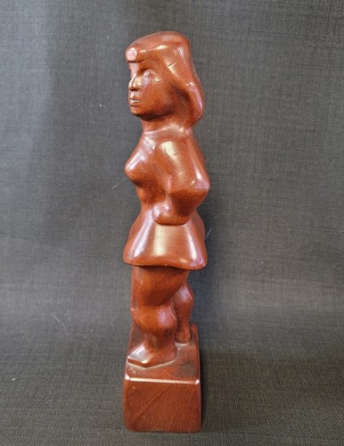 Chaim Gross American Carved Wood Sculpture Original "Circus Girl" 1939 - Picture 4 of 12