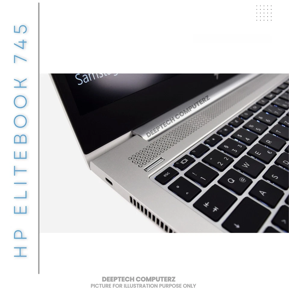 HP EliteBook 735 G5 Laptop 14" inch AMD Ryzen 7 Pro 32GB RAM 2TB SSD Windows 11 - Image 3 of 4