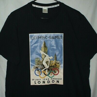 The Olympic Museum Collection London 2012 T Shirt Size L Retro 