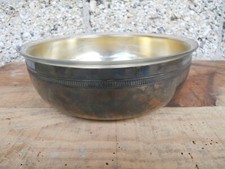 vide poche coupe métal argenté grenier ancien