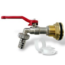 Regentonnendurchführung Tankdurchführung Loch 27 mm Wasser Fass Auslaufhahn 1/2"