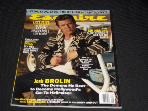 2017 SEPTEMBER ESQUIRE MAGAZINE - JOSH BROLIN COVER - L 12505