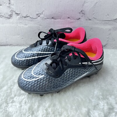 Grey Hypervenom Pink And Black Nike Hypervenom Football Boots
