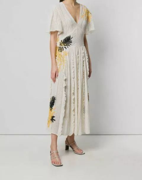 Valentino floral embroidered clearance dress