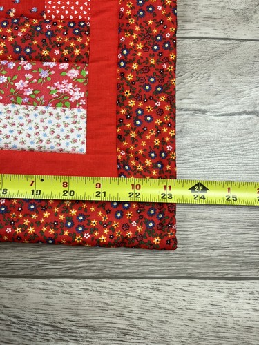 Vintage Blockhaus Baby Puppe Quilt Country American Hand Made Grandmothers Oma - Bild 7 von 9