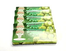 Rolling Papers Flavored Hornet Brand 1-1/4" 50 Leaves-5 Pack - Green Apple