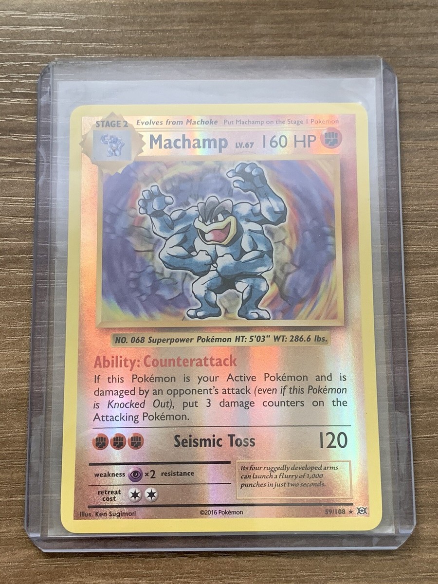 2016 machamp pokemon card value 286/XY-P EX November 2016-January 2017 Pokmon Gym Pack H put 3 damage counters on the Attacking Pokmon SHIPS SAME DAY Pokemon Card