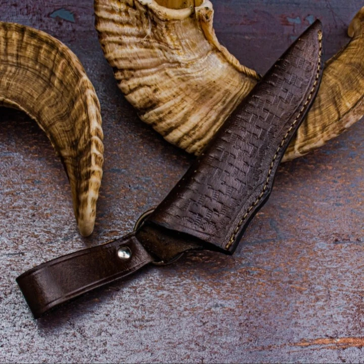 Ram handle vintage fixed blade knife usa - Image 3 of 4