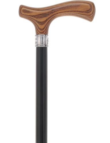 Walking Cane - Fritz Comfort Cane with Stained Ash Wood Handle & Black Beechwood - 第 19/36 張圖片