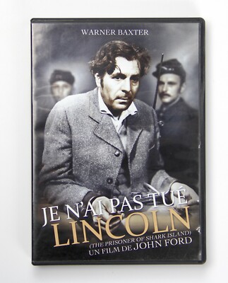 Je n'ai pas tué Lincoln John Ford The Prisoner of Shark Island DVD Video Raro