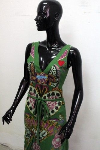 Desigual Kleid Frau GRÖSSE S Kleid Mehrfarben Etuikleid Kleid Kurze Ärmel Logo - Bild 7 von 11