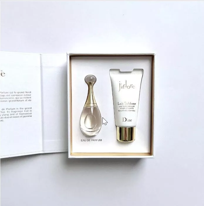 Dior Jadore 2pc Set Eau de Parfum 0.17oz 5ml Body Milk 0.67oz