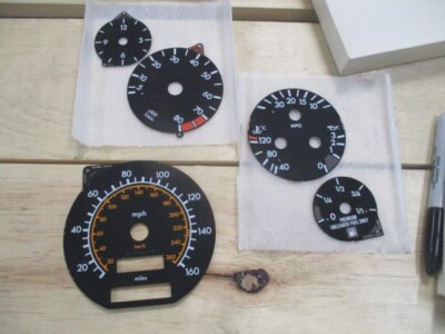 94 95 96 97 98 MERCEDES R129 SL500 SL600 CLUSTER FACE GAUGES 1295424606 NEW
