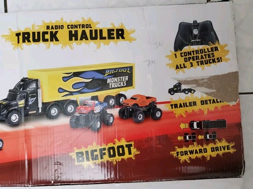 BigFoot New Bright Monster Truck Hauler Set. 3 RC Trucks. - Picture 2 of 12
