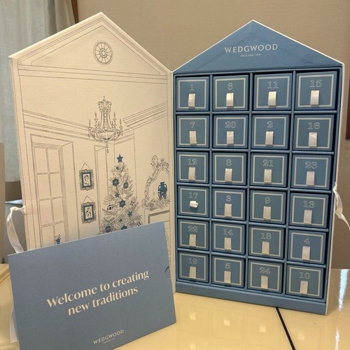 Wedgewood Advent Calendar 2022 includes 24 Miniature Ornaments Near Mint - Picture 2 of 6