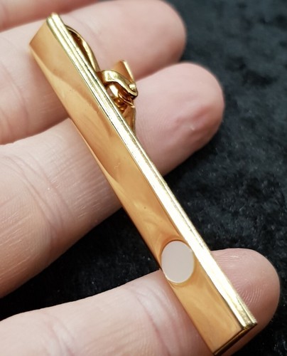 Vintage West German Gold Plated Tie Bar Clip - For Gents & Gentleman. Germany - Picture 4 of 7
