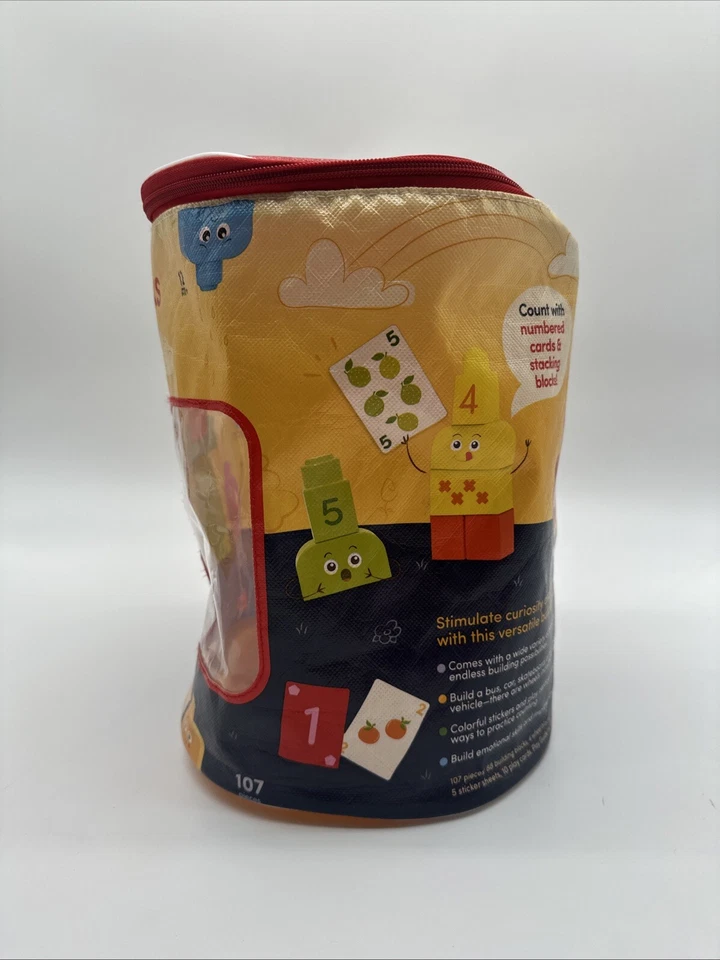 Battat Locbloc number blocks building 90 Blocks Not Included Bag Only…47 - Image 2 of 4