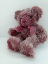 RUSS BERRIE Bearberry Bears Purple Teddy Bear Stuffed Animal