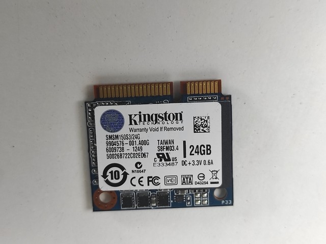 Carte SSD MSATA 24GB Kingston SMSM150S3/24G - Pour ASUS S400 / S500 - Occasion Garantie 6 Mois