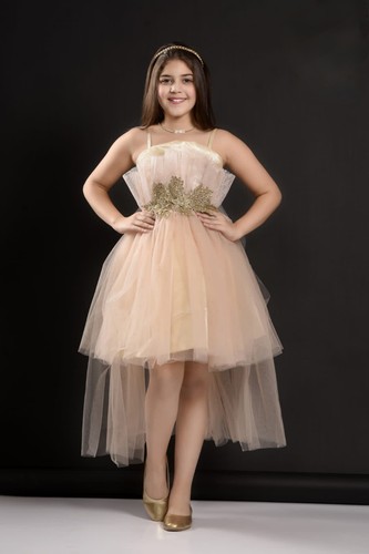 Dream Princess Dress with Lace and Tulle Layers comes with three elegant colors - Picture 4 of 4