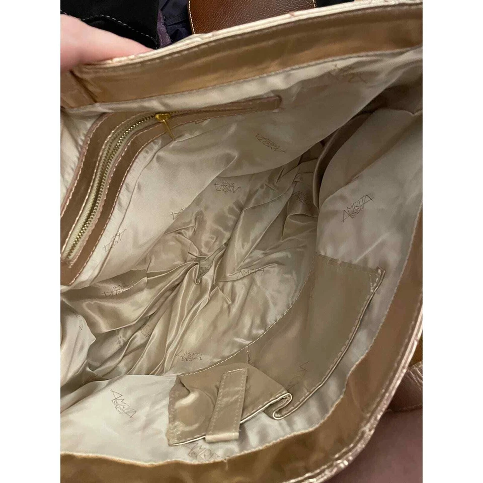 Bandolera Amrita Singh Metálica Oro Rosa Foto 3 de 4