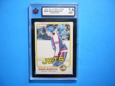 1981/82 O-PEE-CHEE NHL HOCKEY CARD #358 DAVE BABYCH ROOKIE RC KSA 7.5 NM+ OPC