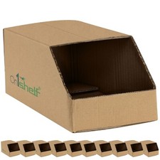 O1S® Stackable Ecological Cardboard Storage Bin Containers - Durable 5&10pcs