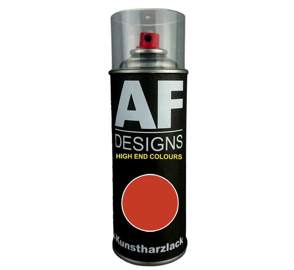 ALEX FLITTNER DESIGNS Kunstharz Lackspray Spraydose FÜR SABO GARTENGERAETE BLUTORANGE seidenmatt